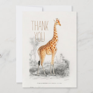 Personalised Thank You Animal Giraffe