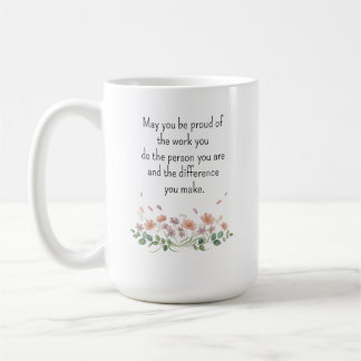 Personalised Thank You Appreciation Wildflowers Coffee Mug