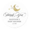 Personalised Thank You Baby Shower Moon & Stars