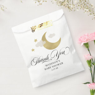 Personalised Thank You Baby Shower Moon & Stars Fa Favour Bags