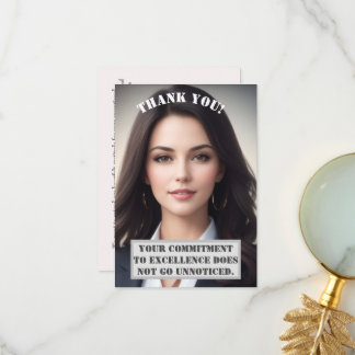 Personalised Thank You Card: Excellence Recognised Card