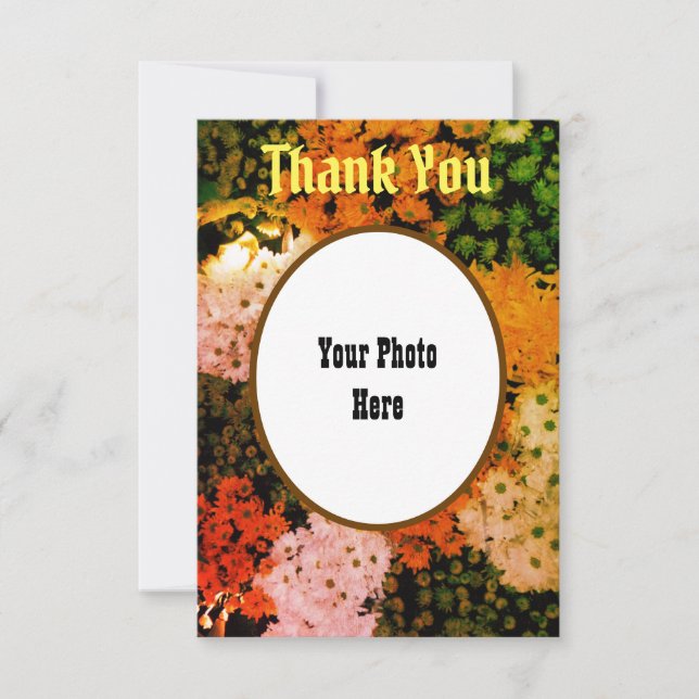 Personalised Thank You Card : Floral (Front)