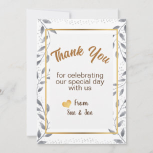 Personalised Thank You Card Greetings