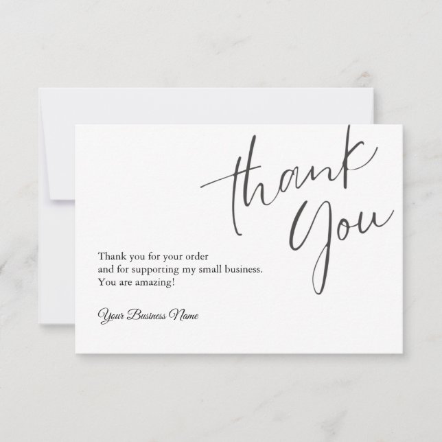 Personalised Thank You Cards Professional (Front)