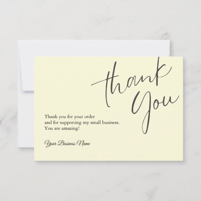 Personalised Thank You Cards Professional (Front)