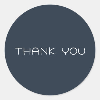 Personalised Thank you Classic Round Sticker
