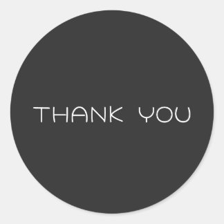 Personalised Thank you Classic Round Sticker