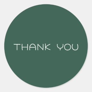 Personalised Thank you Classic Round Sticker