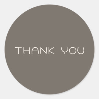 Personalised Thank you Classic Round Sticker