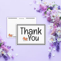 Personalised Thank You Corgi Double-Sided Card