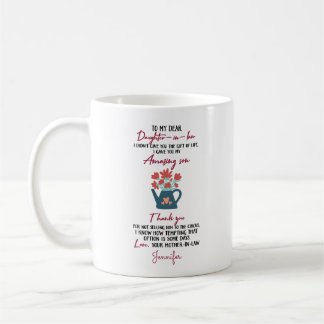 Personalised Thank You Daughter In Law Coffee Mug