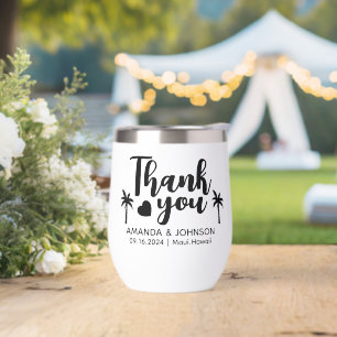 Personalised Thank You destination wedding Favours
