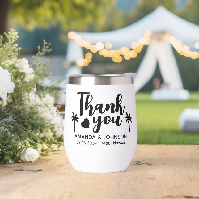 Personalised Thank You destination wedding Favours (Wedding)