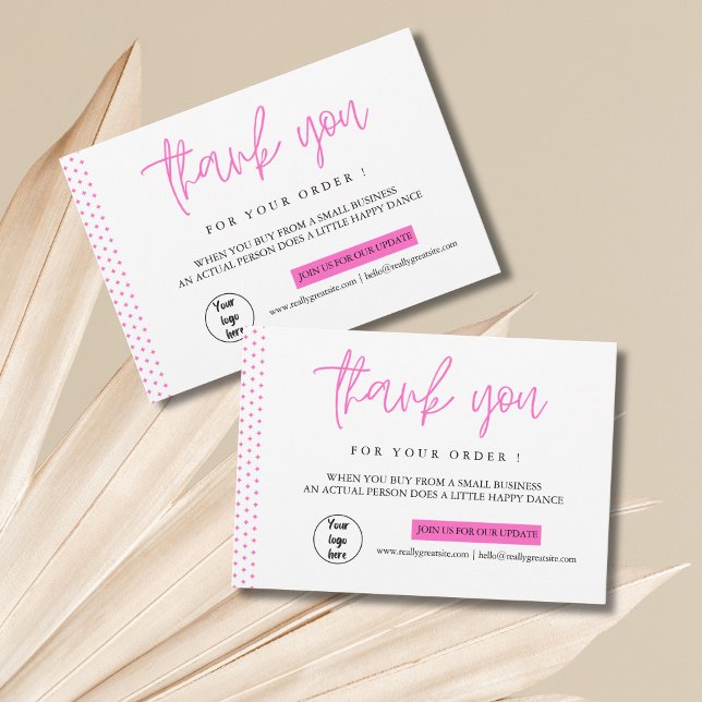 Personalised Thank You For Your Business Cards (Personalized Thank You For Your Business Cards)