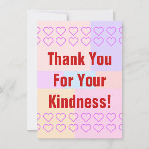 Personalised "Thank You For Your Kindness!" Card