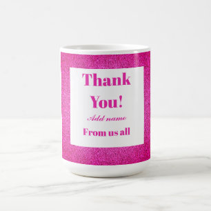 Personalised thank you from us all mug
