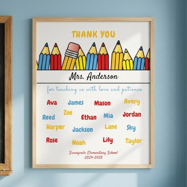 Personalised thank you gift for the teacher  poster (Creator Uploaded)