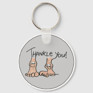 Personalised Thank You Gift Key Ring