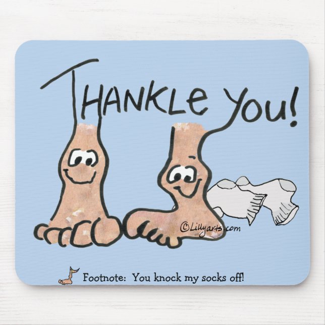 Personalised Thank You Gift Mouse Mat (Front)