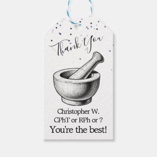 Personalised Thank You Gift Tag for Pharmacy