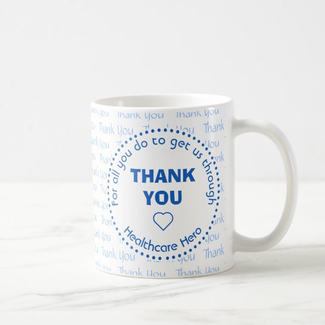 Personalised THANK YOU Healthcare Hero Mug (Right)