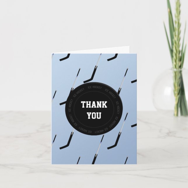 Personalised Thank You Ice Hockey theme (Front)