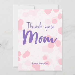 Personalised Thank You Mum Mother’s Day Card