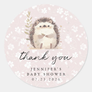 Personalised Thank You Round Stickers