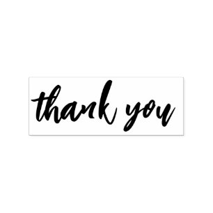 Personalised Thank You  Rubber Stamp