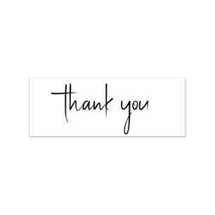 Personalised Thank You  Rubber Stamp