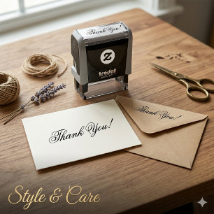 Personalised Thank You Self Inking Stamp