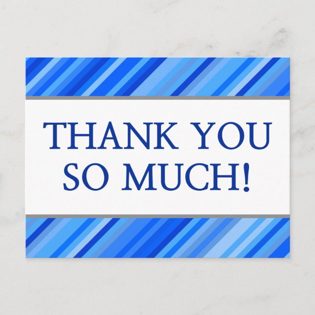 Personalised "THANK YOU SO MUCH!" Postcard (Front)