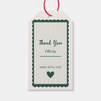 Personalised Thank You Tag Custom Gift Tag