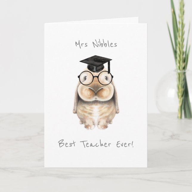 Personalised Thank You Teacher Card (Front)