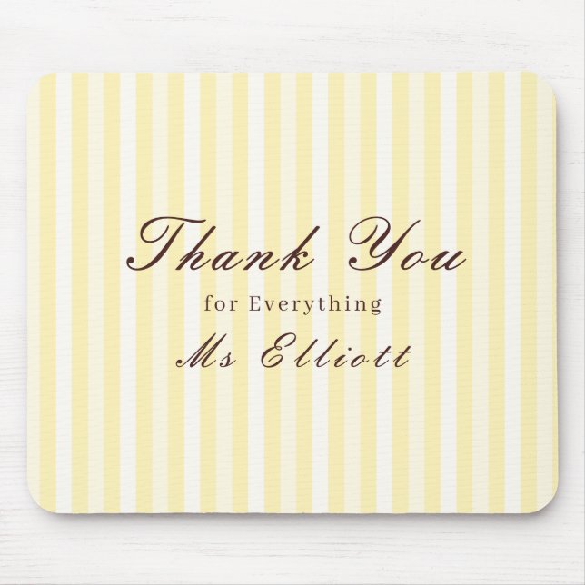 Personalised Thank You Teacher Mouse Pad Buttercup (Front)