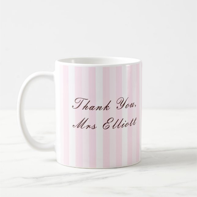 Personalised Thank You Teacher Mug (Left)