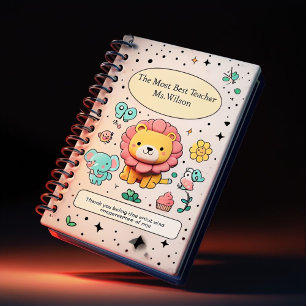 Personalised Thank You Teacher Notebook