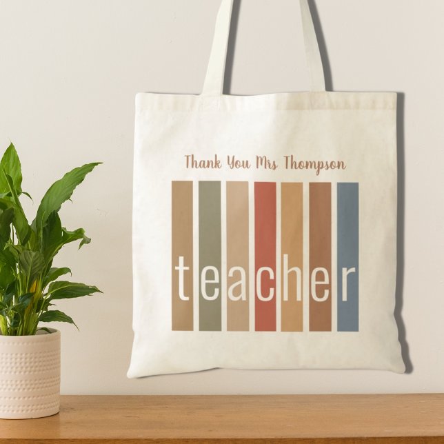 Personalised Thank You Teacher Tote Bag (Creator Uploaded)
