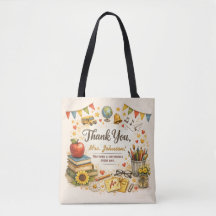 Personalised Thank You Teacher Watercolor Gift