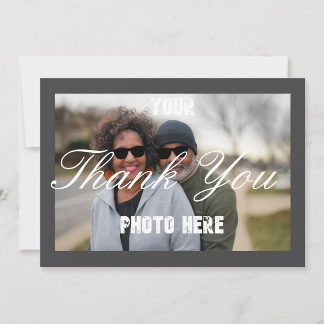 Personalised Thank You Wedding Card (Front)