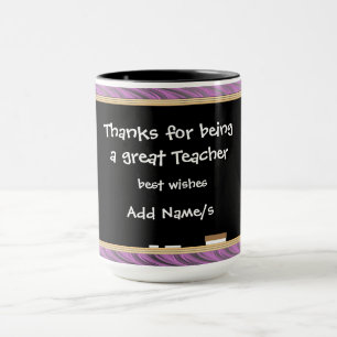 Personalised Thanks to Teacher Mug