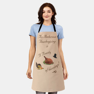 Personalised Thanksgiving Apron