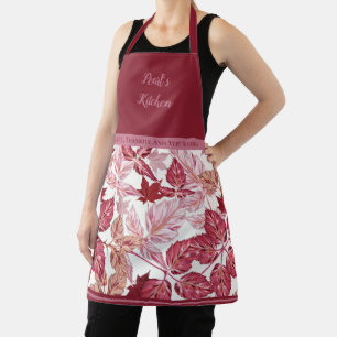 Personalised Thanksgiving Blessed Fall Leaves Apron