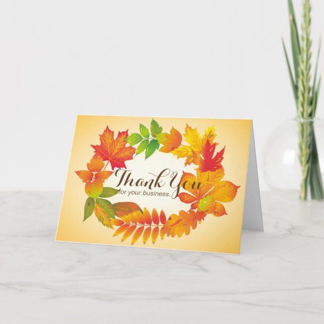 Personalised Thanksgiving Cards - Business Direct (Front)