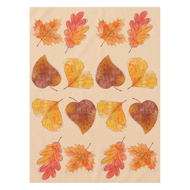 Personalised Thanksgiving Fall Colour  Tablecloth (Front)