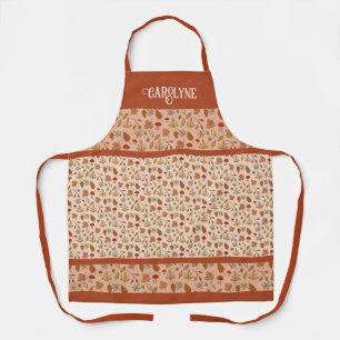 Personalised Thanksgiving Fall Leaves Apron