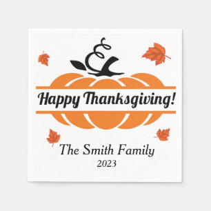 Personalised Thanksgiving Napkins