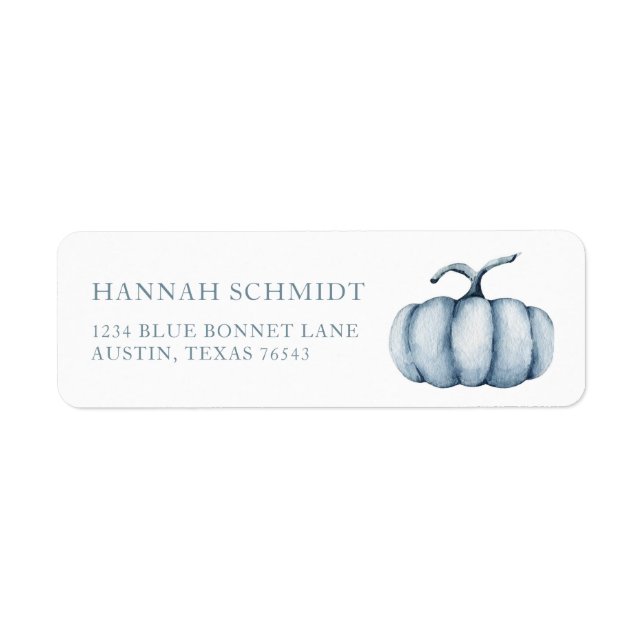 Personalised Thanksgiving pumpkin watercolor (Front)