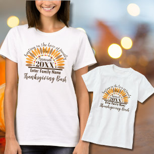 Personalised Thanksgiving T-Shirt for Reunions