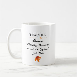 Personalised Thanksgiving Teacher Gift Coffee Mug